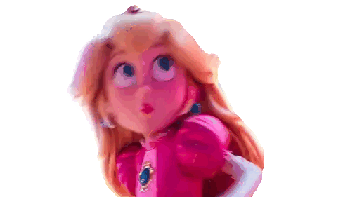 a doll with a surprised look on her face is wearing a pink dress