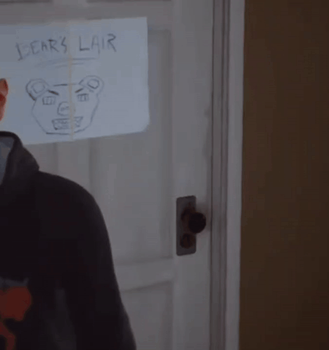 A Drawing Of A Bear With The Words " I Ears Lair " On It GIF