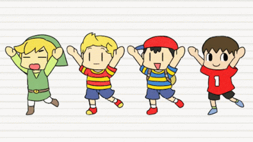 A Drawing Of A Boy In A Red Shirt With The Letter I GIF