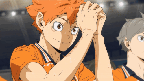 A Drawing Of A Boy Wearing An Orange Shirt That Says " Tokyo " On It GIF