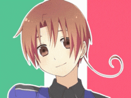 A Drawing Of A Boy With A Long Tail GIF