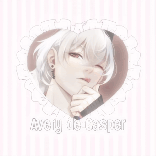 A Drawing Of A Boy With The Name Avery De Casper GIF