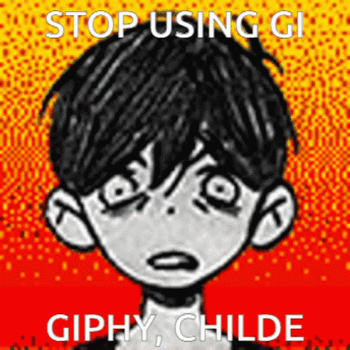 A Drawing Of A Boy With The Words Stop Using Gi Giphy Childe On It GIF