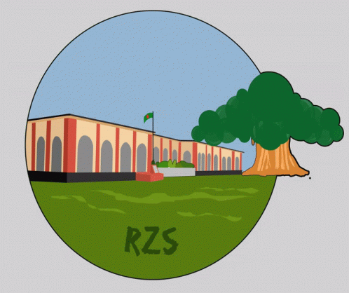 Building And Tree RZS Drawing GIF