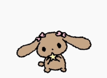 A Drawing Of A Bunny With The Words For My Favorite Person GIF