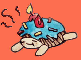Cake With Candle Drawing GIF