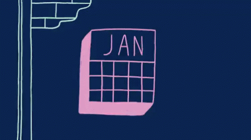 A Drawing Of A Calendar That Says Apr And Mar On It GIF