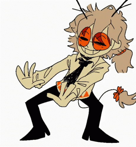 A Drawing Of A Cartoon Character Wearing A Tie And Sunglasses . GIF