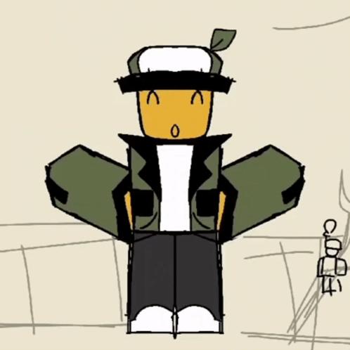 Cartoon Character With Hat And Jacket GIF