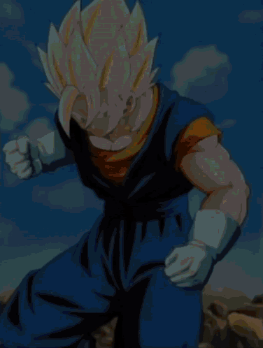 A Drawing Of A Cartoon Character With A Yellow Hair GIF