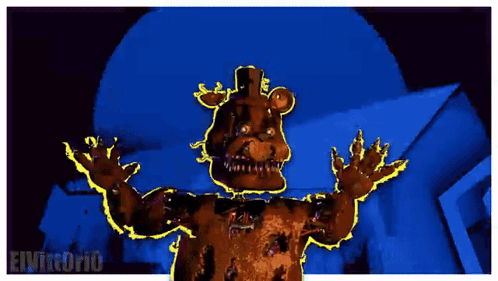 A Drawing Of A Cartoon Character With The Word Elvirtorio On The Bottom Right GIF