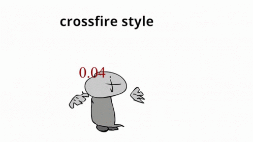 A Drawing Of A Cartoon Character With Wings And The Words `` Crossfire Style '' . GIF