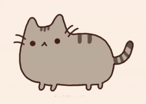 A Drawing Of A Cat With An Angry Look On Its Face . GIF