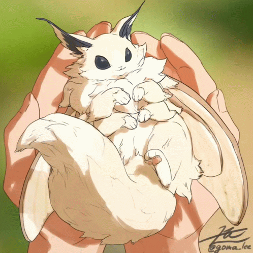 A Drawing Of A Cat With The Name Goma Lee On The Bottom Right GIF