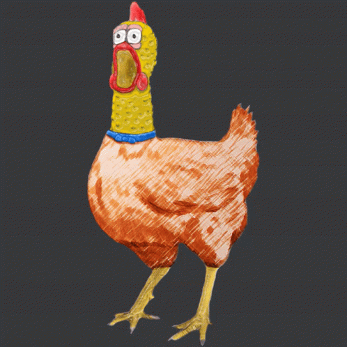 a drawing of a chicken with a blue collar that says jojo on it