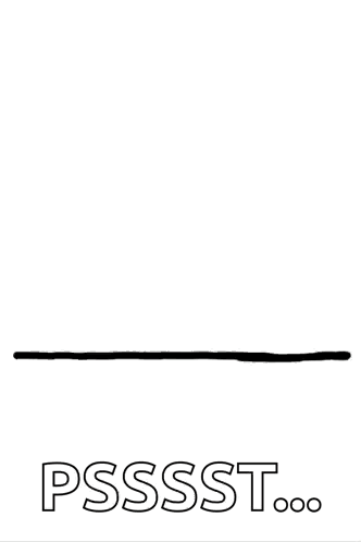 A Drawing Of A Corgi With The Words Psssst Written Below It GIF
