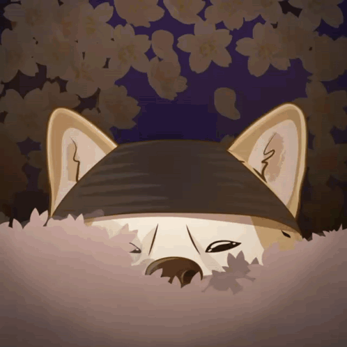 A Drawing Of A Dog With A Hat On GIF