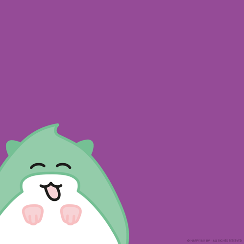 A Drawing Of A Dolphin With The Words " Haha " Coming Out Of It GIF