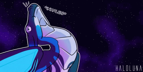 A Drawing Of A Dragon With A Blue Tongue Coming Out Of Its Mouth And The Word Reese Below It GIF