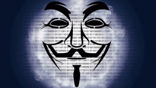 A Drawing Of A Face With A Binary Background Behind It GIF