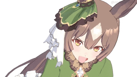 A Drawing Of A Girl Wearing A Green Dress And A Green Hat GIF