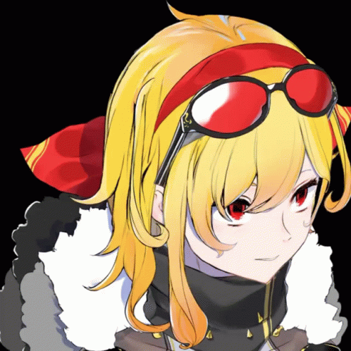a drawing of a girl wearing sunglasses and a scarf around her head