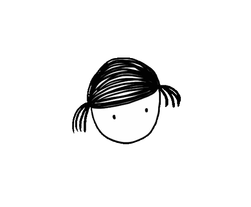 a drawing of a girl with a green tongue sticking out and the words " ipvagh " in red