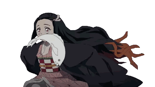 a drawing of a girl with a long black hair