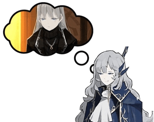 Girl With Speech Bubble Above Her Head GIF