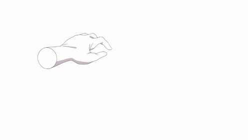 A Drawing Of A Girl With Blue And Pink Hair And Ears GIF