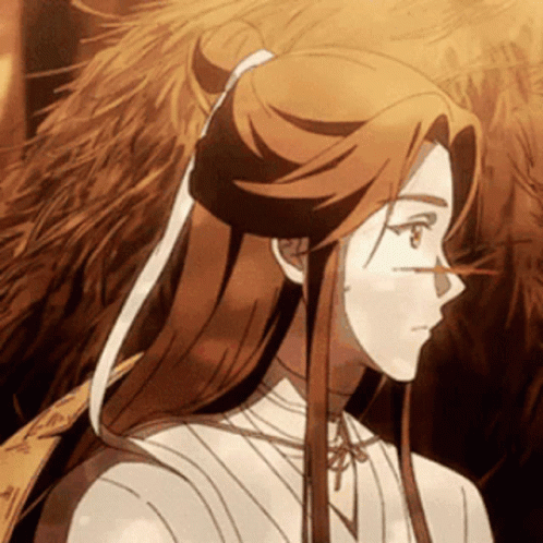 A Drawing Of A Girl With Long Brown Hair GIF