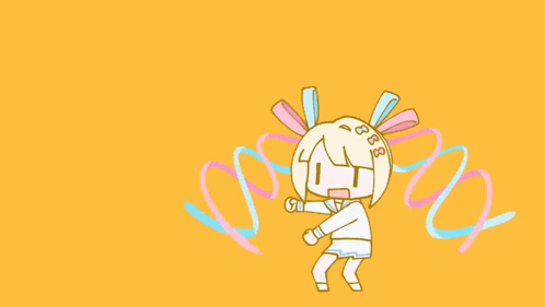 A Drawing Of A Girl With Numbers On Her Head GIF