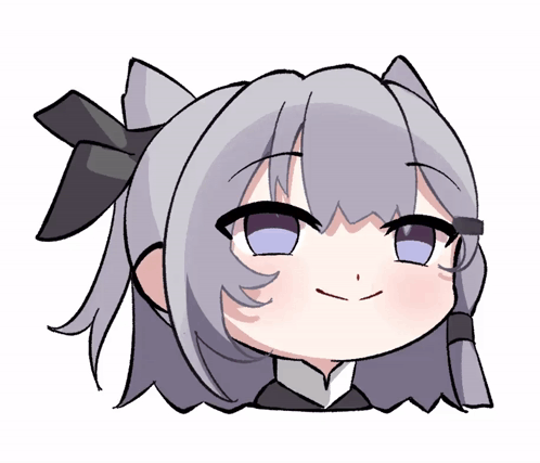 A Drawing Of A Girl With Purple Eyes GIF