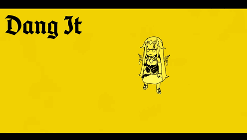 A Drawing Of A Girl With The Words Hiya Darlings Ghiorin On The Bottom GIF