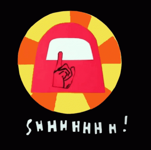 A Drawing Of A Hand With The Word Shhh Written Below It GIF
