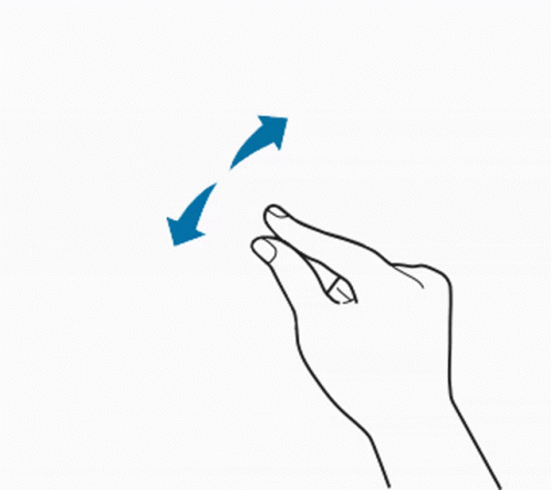 A Drawing Of A Hand With Two Arrows Pointing To The Left And Right GIF