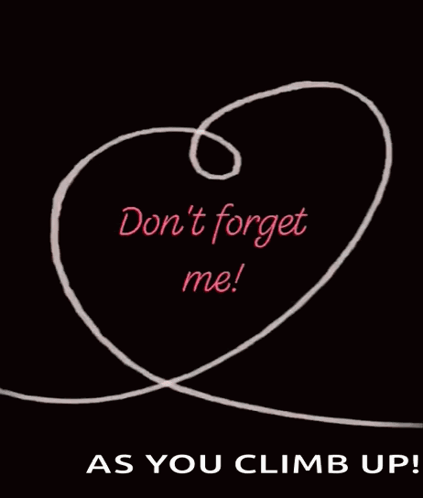 A Drawing Of A Heart With The Words " Do N't Forget Me " GIF