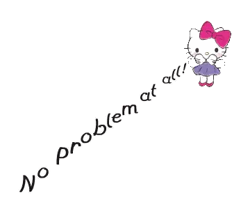 a drawing of a hello kitty with a pink bow on her head