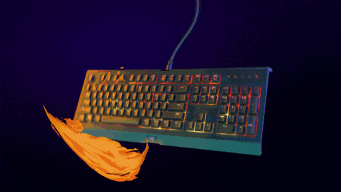 A Drawing Of A Keyboard With The Letter T On The Top Left GIF