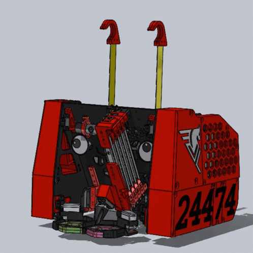 A Drawing Of A Machine With The Number 24474 On The Side GIF