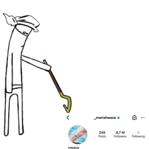 a drawing of a man holding a stick with the words c mon do something below it