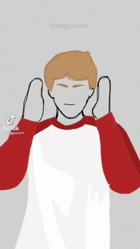 A Drawing Of A Man Holding Another Man 'S Arm And A Man Crying . GIF
