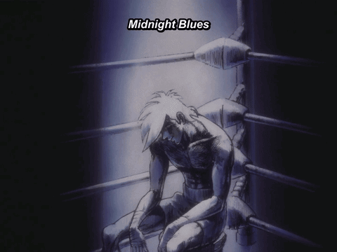 Man In Boxing Ring Midnight Blues GIF