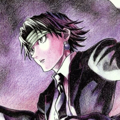 A Drawing Of A Man In A Suit With A Bandage On His Head GIF