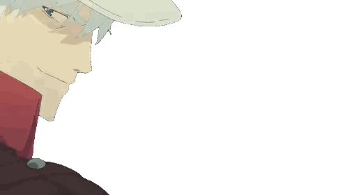 a drawing of a man wearing a hat and a red coat