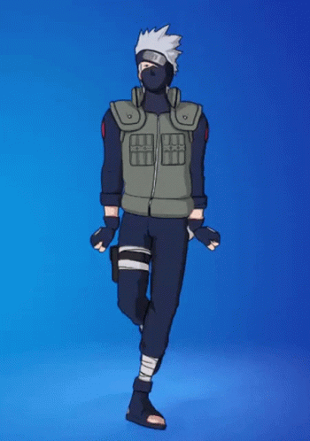 A Drawing Of A Man Wearing A Mask And A Green Jacket GIF