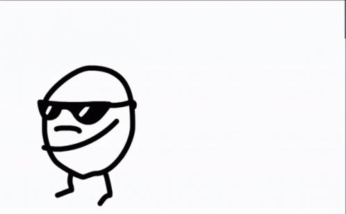 A Drawing Of A Man Wearing Sunglasses Holding A Gun GIF