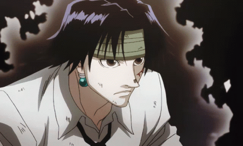 A Drawing Of A Man With A Bandage On His Head And A White Shirt GIF