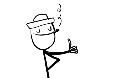 Bearded Man With Boy Behind Him GIF