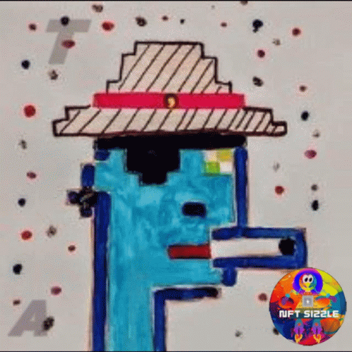 A Drawing Of A Man With A Hat And The Words That I Awesome GIF
